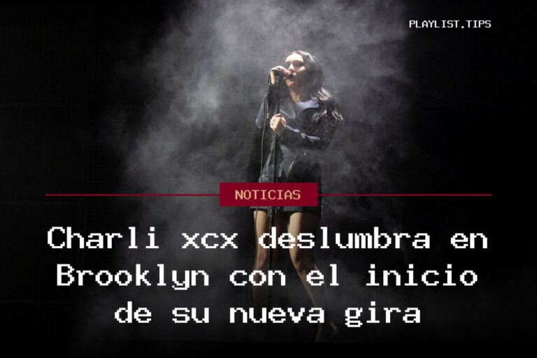 Charli xcx deslumbra en Brooklyn con el inicio de su nueva gira