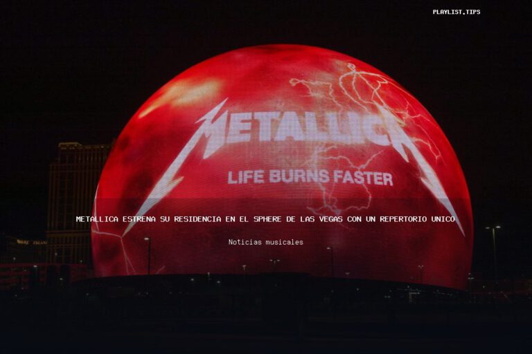 Metallica estrena su residencia en el Sphere de Las Vegas con un repertorio único