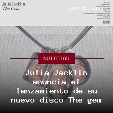 Julia Jacklin anuncia el lanzamiento de su nuevo disco The gem