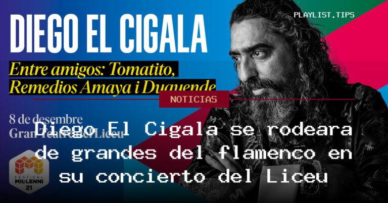 Diego El Cigala se rodeará de grandes del flamenco en su concierto del Liceu