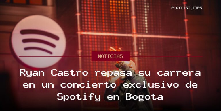 Ryan Castro repasa su carrera en un concierto exclusivo de Spotify en Bogotá