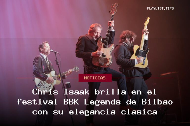 Chris Isaak brilla en el festival BBK Legends de Bilbao con su elegancia clásica