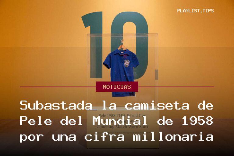 Subastada la camiseta de Pelé del Mundial de 1958 por una cifra millonaria