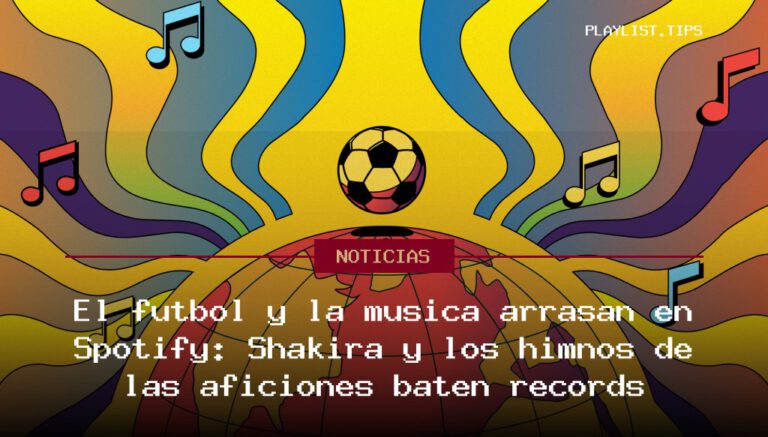 El fútbol y la música arrasan en Spotify: Shakira y los himnos de las aficiones baten récords