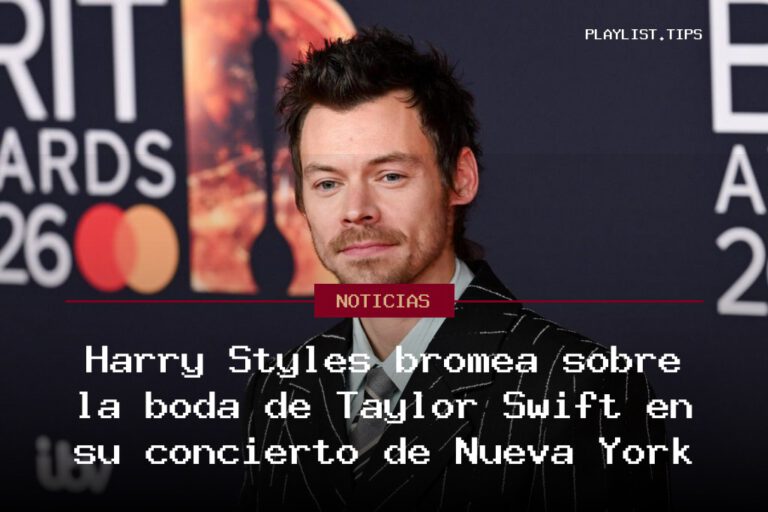 Harry Styles bromea sobre la boda de Taylor Swift en su concierto de Nueva York