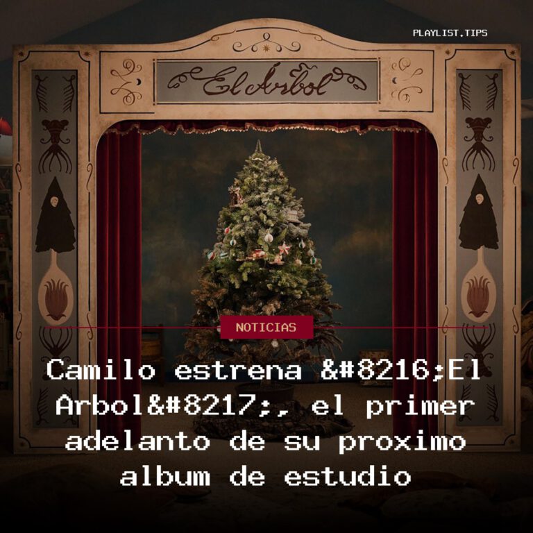 Camilo estrena ‘El Árbol’, el primer adelanto de su próximo álbum de estudio