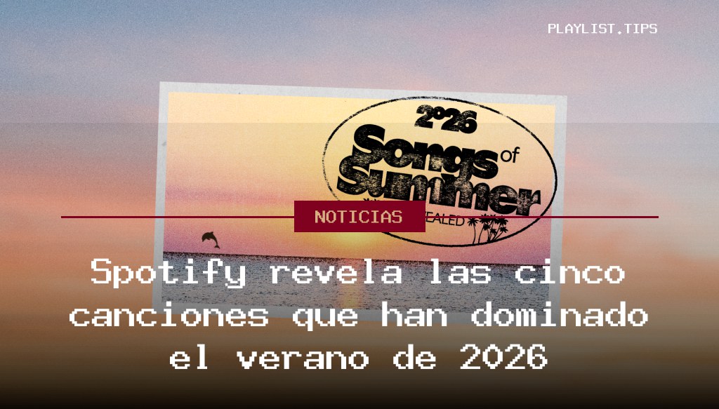 Spotify revela las cinco canciones que han dominado el verano de 2026