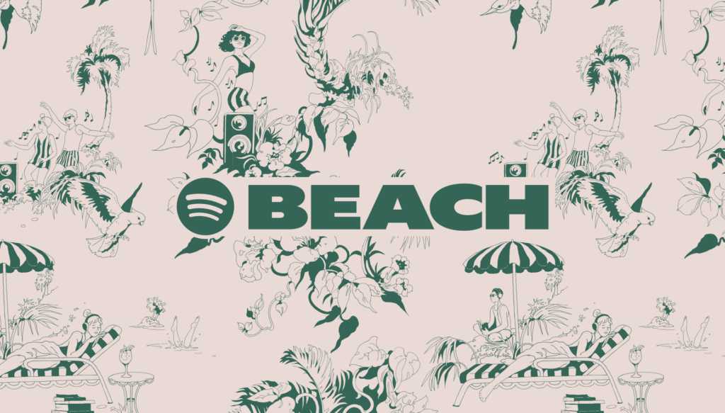 Escenario de Spotify Beach durante el festival Cannes Lions 2026