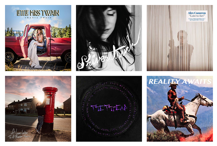 Discos y auriculares que representan los nuevos lanzamientos musicales de la semana