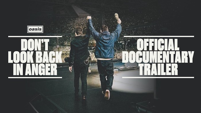 Fotograma promocional del documental sobre Oasis Don't look back in anger