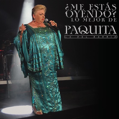 Portada o imagen promocional del recopilatorio de Paquita la del Barrio.