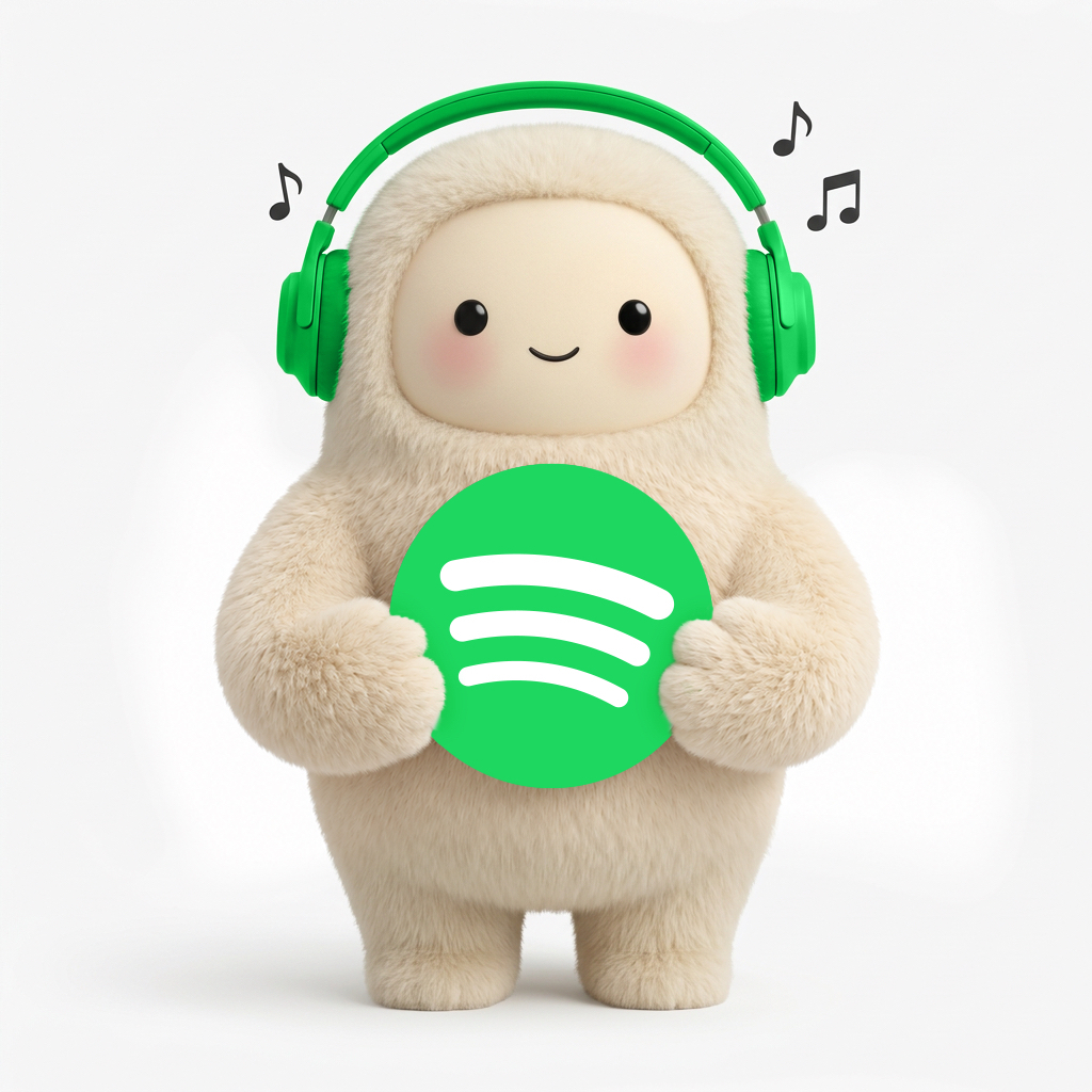 Logotipos de Spotify y Meta Muse sobre un fondo tecnológico