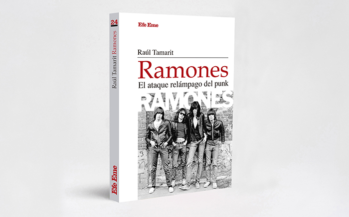 Ilustración relacionada con el libro sobre el primer disco de Ramones