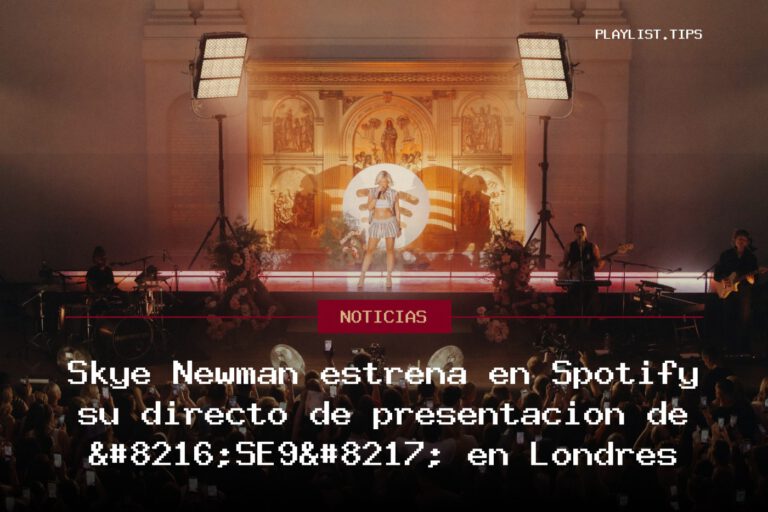 Skye Newman estrena en Spotify su directo de presentación de ‘SE9’ en Londres