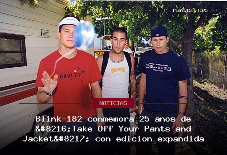 Blink-182 conmemora 25 años de ‘Take Off Your Pants and Jacket’ con edición expandida