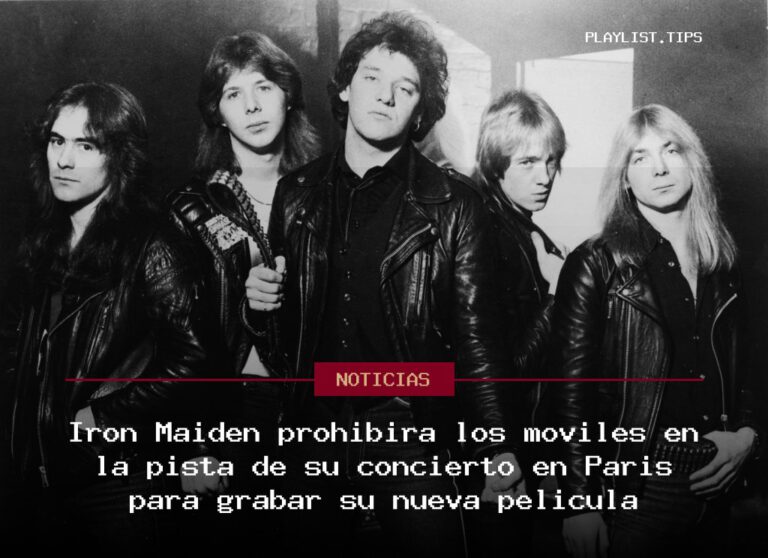 Iron Maiden prohibirá los móviles en la pista de su concierto en París para grabar su nueva película