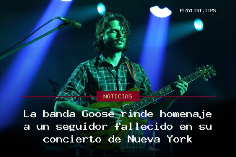 La banda Goose rinde homenaje a un seguidor fallecido en su concierto de Nueva York