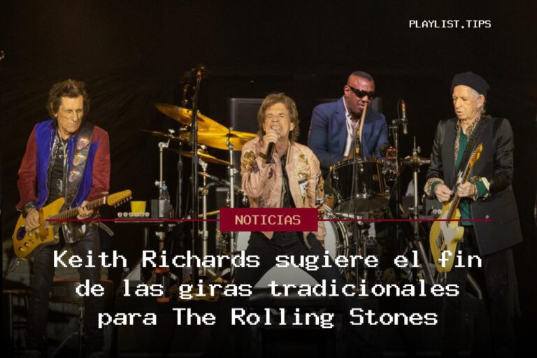 Keith Richards sugiere el fin de las giras tradicionales para The Rolling Stones