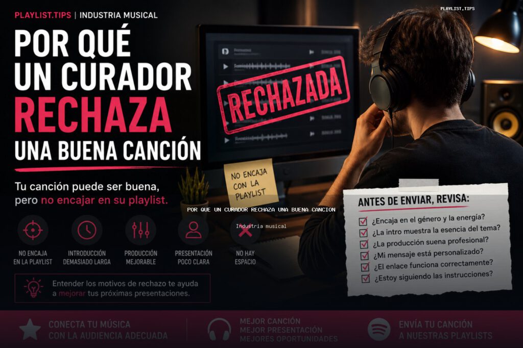 Por qué un curador rechaza una buena canción