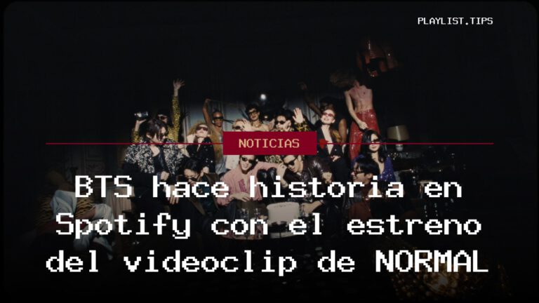 BTS hace historia en Spotify con el estreno del videoclip de «NORMAL»