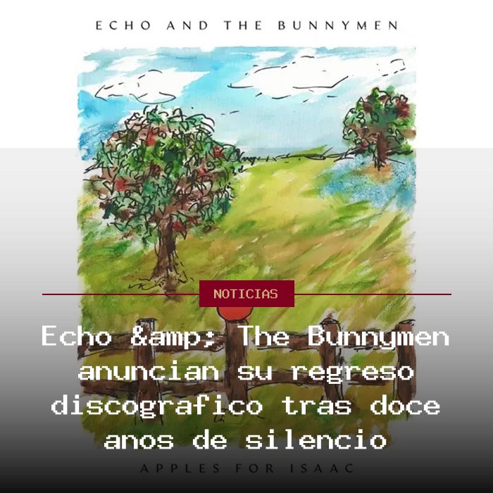 Echo & The Bunnymen anuncian su regreso discográfico tras doce años de silencio