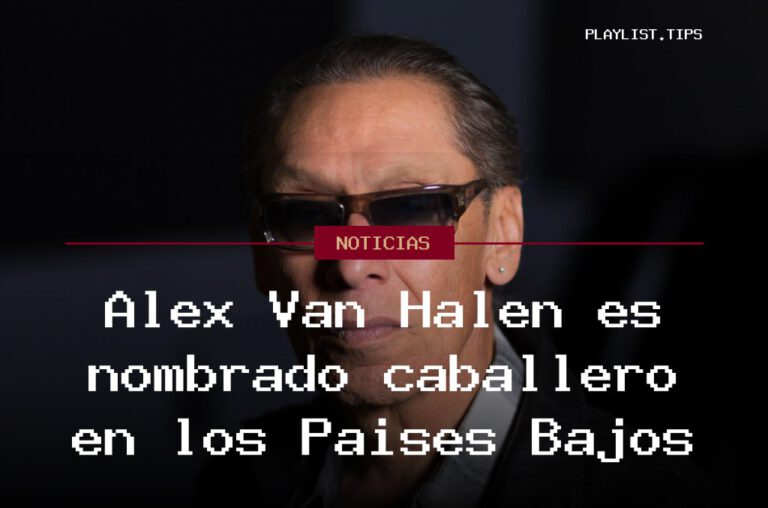 Alex Van Halen es nombrado caballero en los Países Bajos