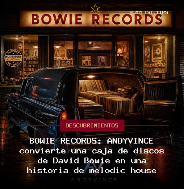 BOWIE RECORDS: ANDYVINCE convierte una caja de discos de David Bowie en una historia de melodic house